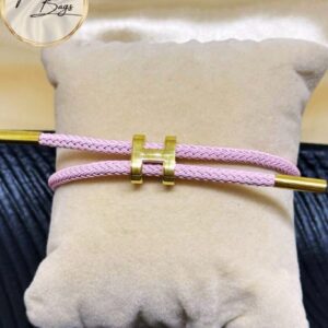 Brazalete H String knot Pink