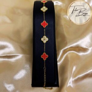 Pulsera TREBOL RED & STRASS
